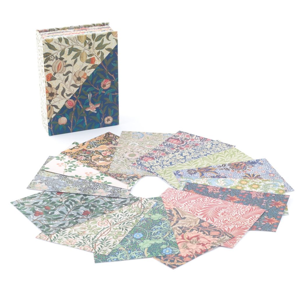 scatola cartoline pattern William Morris